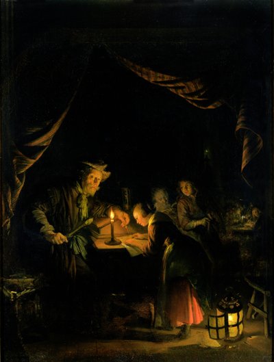 The School Master by Gerrit Dou